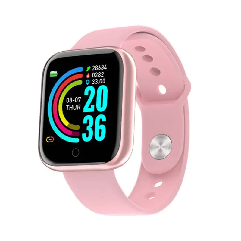 Montre fitness étanche avec fréquence cardiaque et notifications