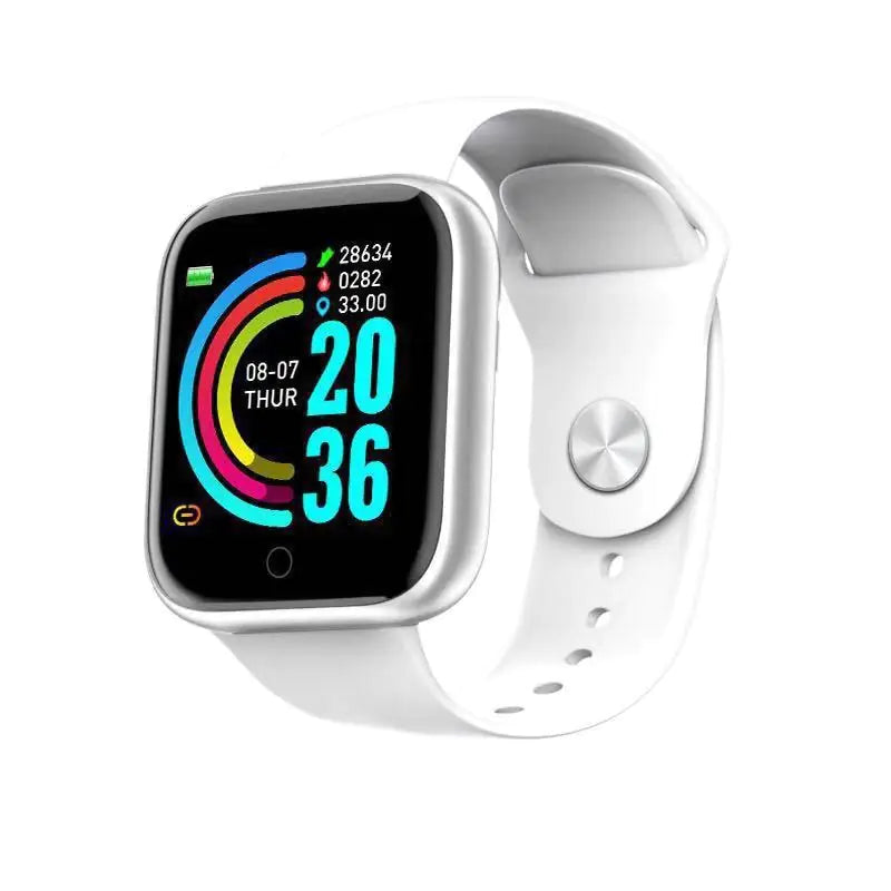 Montre fitness étanche avec fréquence cardiaque et notifications